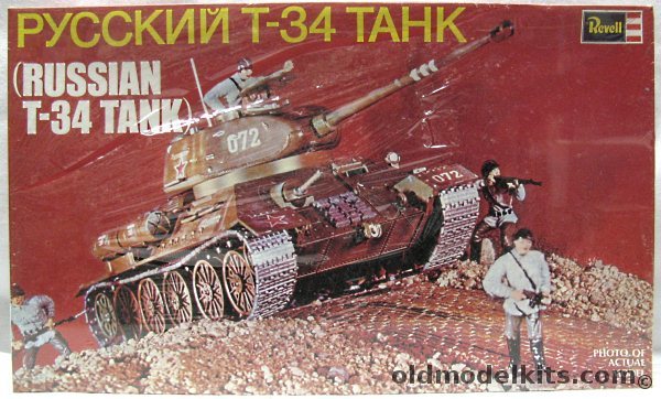 Revell 1/40 Russian T-34 Tank (T34), H559 plastic model kit